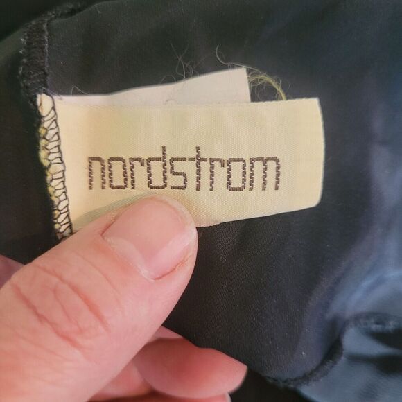 Vintage Nordstrom Babydoll Slip Dress Women's Size Medium Blue Scallop Hem Sexy - Picture 6 of 8